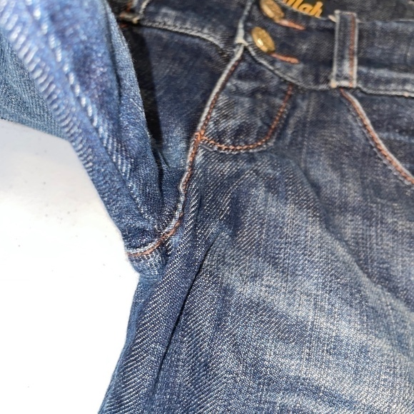 EUC Killah Rag Flake Bermuda Crop Denim Jean Shorts Size 28 - Picture 3 of 6